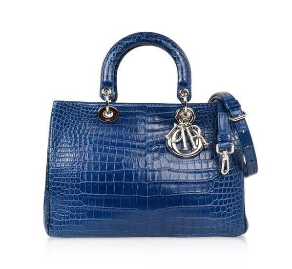 Christian Dior Bag Diorissimo Matte Blue Bi Color