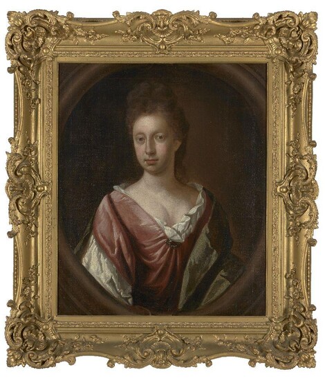 Circle of Mary Beale, British 1633-1699- Portrait of a lady,...