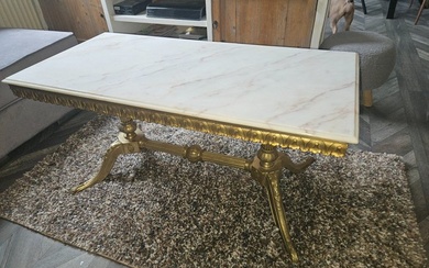 Coffee table - marble/onyx