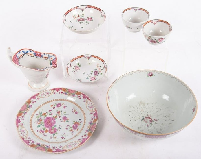 Collection of Antique Chinese Export Porcelain Tableware