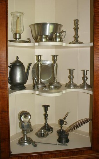 Collection of Contemporary Pewter Items