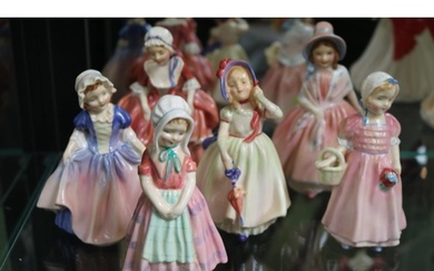 Collection of Royal Doulton figurines to include Lily, Goody...