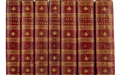 Cook (James). The Voyages of Captain James Cook Round the World, 7 vols., 1809