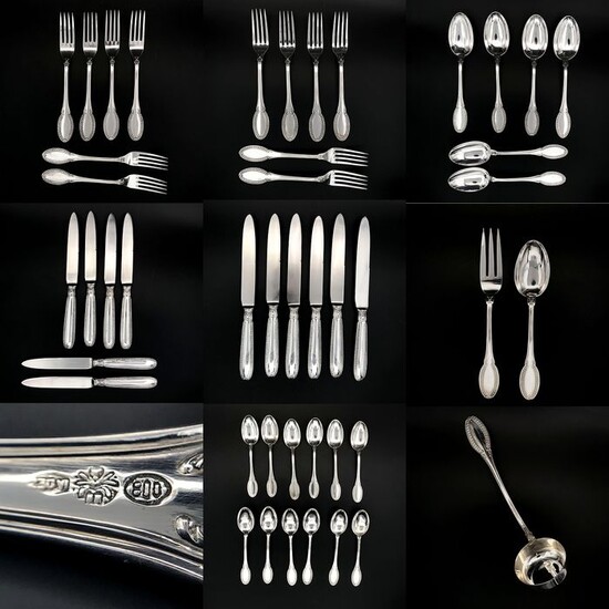 Cutlery set (39) - .800 silver - Italy - 21st century