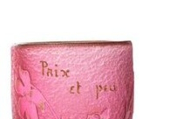 DAUM - Nancy "Paix et peu" Vase miniature...