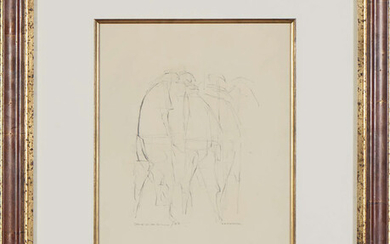 DOURDIL, Lápis sobre papel, 42 x 30,5 cm.