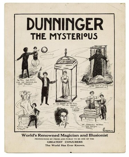 DUNNINGER, Joseph. Dunninger the Mysterious. [New
