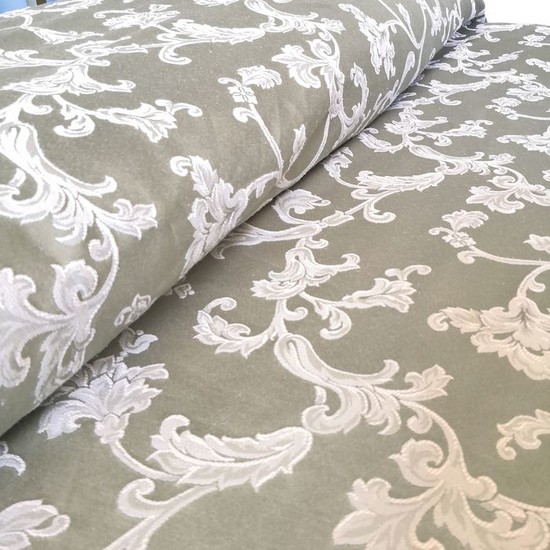Damask bedspread - Cotton, Silk - mid 20th century