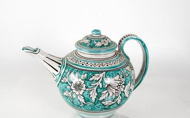 Decorated Porcelain Teapot