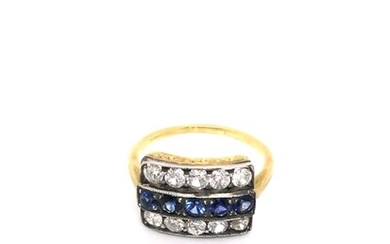Diamond and gold ring Art Deco