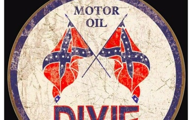 Dixie Motor Oil Metal Garage Sign