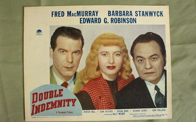 Double Indemnity - Stanwyck - Robinson (1944) US Lobby