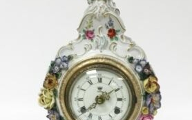 Dresden Porcelain Mantle Clock