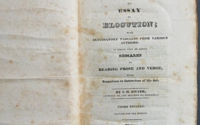 Dwyer, Elocution with Essays by Different Authors, 1829