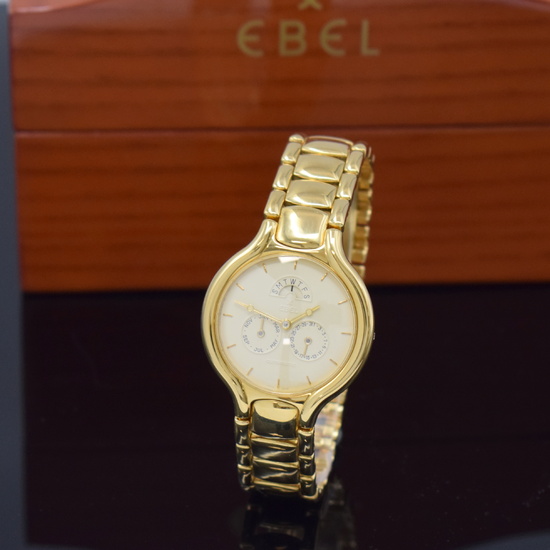 EBEL Beluga 18k yellow gold wristwatch reference 8951950, self winding,...
