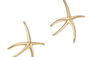 ELSA PERETTI FOR TIFFANY & CO., A PAIR OF STARFISH EARRINGS each designed as a starfish, signed E.P
