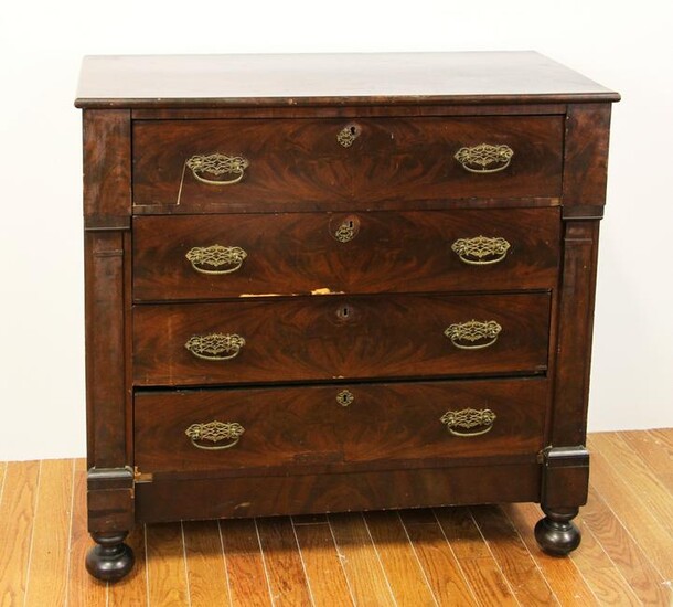 Early 19thC Classical Mahogany Chest