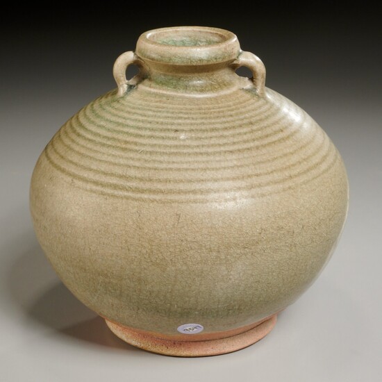 Early Thai celadon glazed jar