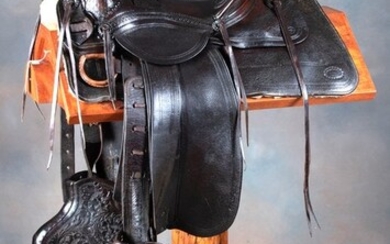 Early loop seat Saddle marked "P.A. Wilkerson