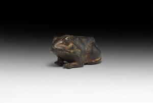 Egyptian Bronze Frog Weight