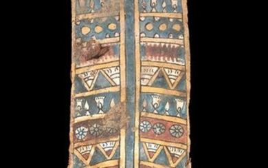 Egyptian Cartonnage Panel - Lotuses and Chalices