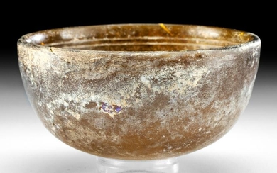 Elegant Hellenistic Greek Glass Bowl