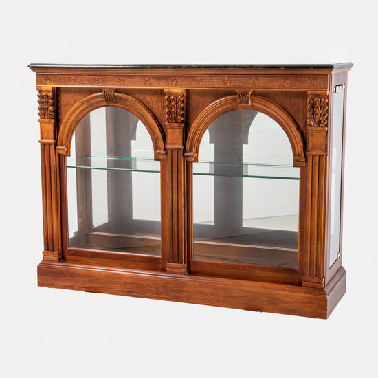 Empire Style Hardwood Display Cabinet