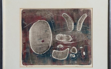 Esther Gilman, Modern Abstract, Etching