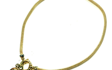 Etruscan Revival .25 CTW Diamond & 14K Necklace