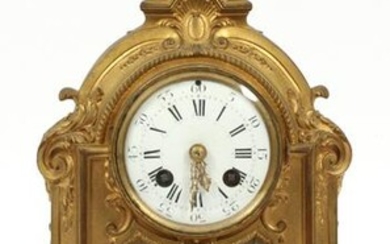 FRENCH, BRONZE MANTLE CLOCK, CIRCA 1900 H 15"