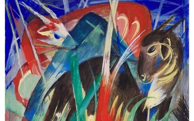 Fabeltiere I (Tierkomposition I) Fabulous Beasts I (Composition of Animals I) , Franz Marc
