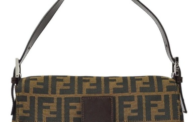 Fendi Brown Zucca Baguette Handbag 2321.26424.008