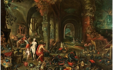 Flämischer Meister des 17. Jahrhunderts, VENUS IN DER SCHMIEDE DES VULKAN