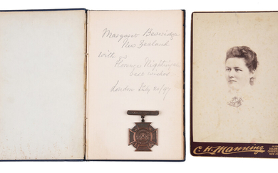 Florence Nightigale interest: a bronze Royal British Nurses Association badge