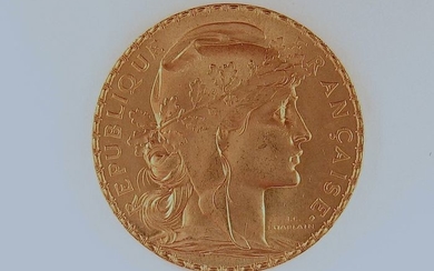 France - 20 Francs 1914 - Marianne Coq- Gold