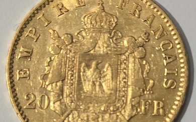 France. Napoléon III (1852-1870). 20 Francs 1866-A, Paris