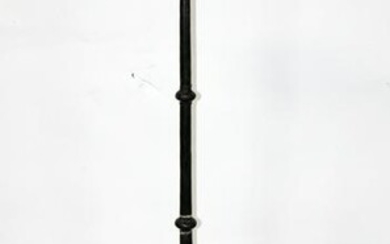 French forged iron candle torchiere