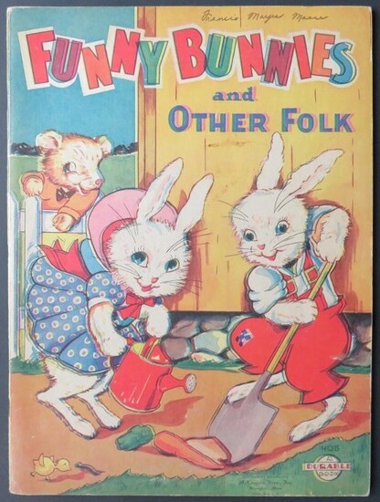 Funny Bunnies Other Folk 1937 illustrated Children Book