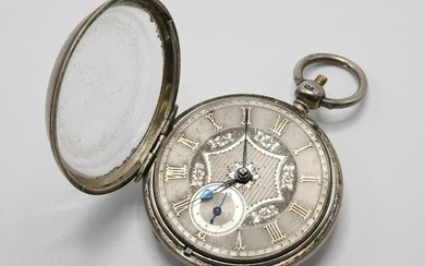 Fusee Sterling Silver Case Pocket Watch