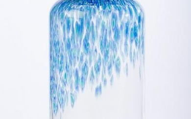 Gae Aulenti Blue Neverrino Vase for Vistosi, c. 1980s