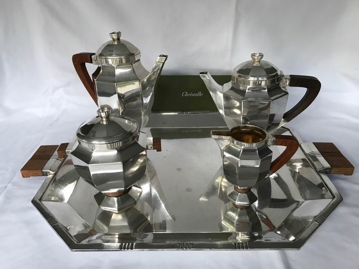 Gallia by Christofle Art Déco- Coffee and tea service - Silver plated