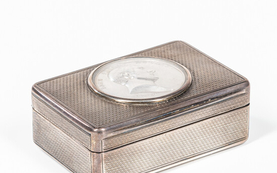 George III Sterling Silver Box Showcasing John Philip Kemble