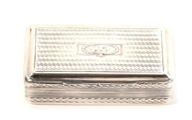 George III silver snuff box