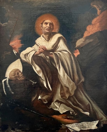 Giacinto Brandi (1621-1691), Follower of - St. Bernard (?)