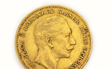 Gold coin, 20 Mark, German Reich, 1895 ,...