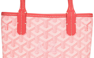 Goyard Pink Goyardine Coated Canvas & Leather Poitiers Tote...