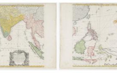 Große Landkarte von Südostasien "Carte des Indes Orientales"