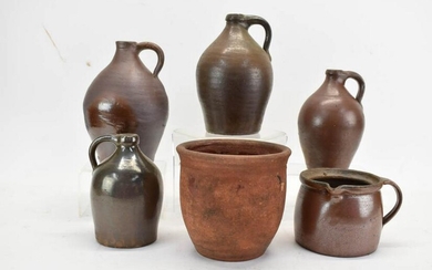 Group of Four Assorted Earthenware Jugs