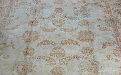 Hand Knotted Agra Mahal Rug 9x12. ft