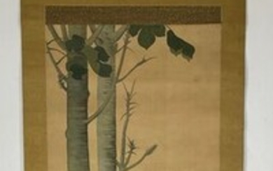 Hanging scroll, Painting - Bone, Silk - Chinese beauty (中国美人) - Japan - Early 20th century